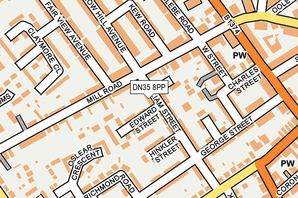 DN35 8PP map - OS OpenMap – Local (Ordnance Survey)