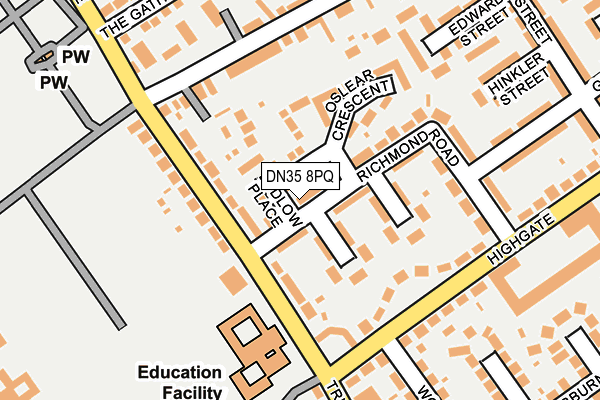 DN35 8PQ map - OS OpenMap – Local (Ordnance Survey)