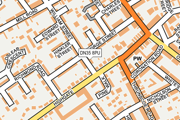 DN35 8PU map - OS OpenMap – Local (Ordnance Survey)