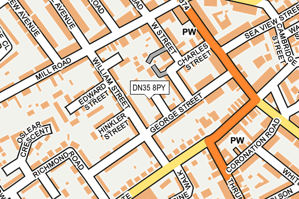 DN35 8PY map - OS OpenMap – Local (Ordnance Survey)