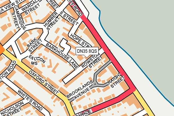 DN35 8QS map - OS OpenMap – Local (Ordnance Survey)