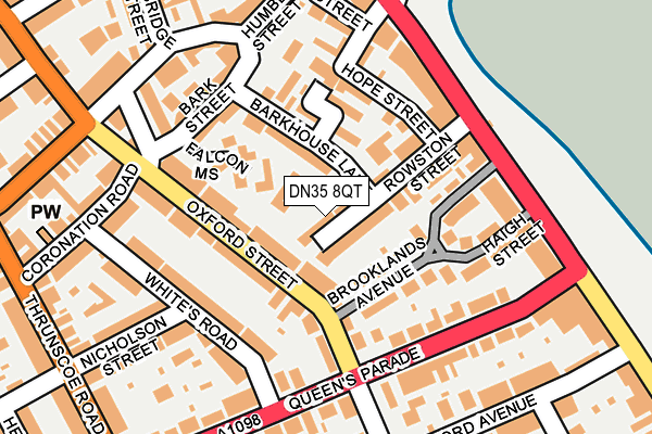 DN35 8QT map - OS OpenMap – Local (Ordnance Survey)