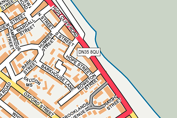 DN35 8QU map - OS OpenMap – Local (Ordnance Survey)