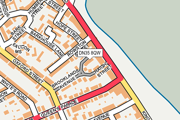 DN35 8QW map - OS OpenMap – Local (Ordnance Survey)