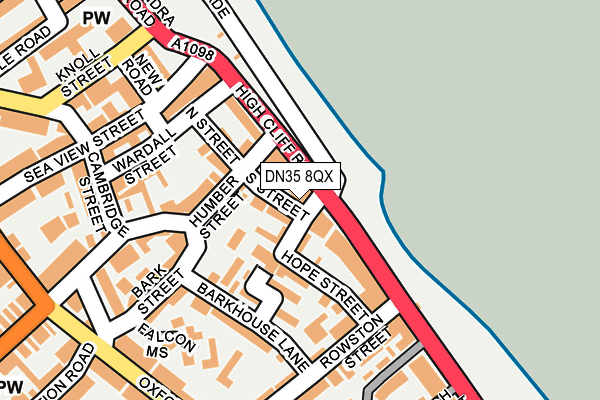 DN35 8QX map - OS OpenMap – Local (Ordnance Survey)