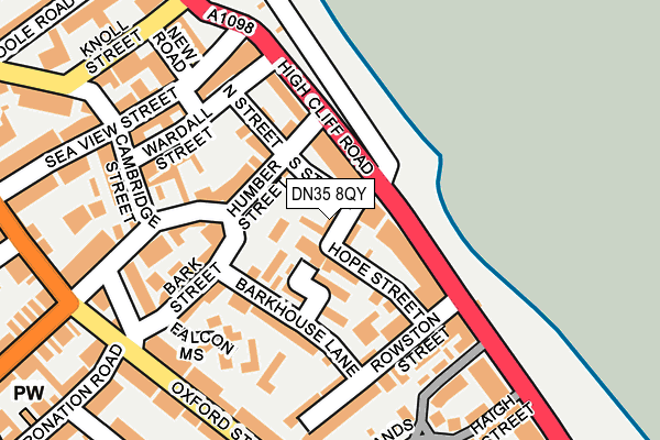 DN35 8QY map - OS OpenMap – Local (Ordnance Survey)