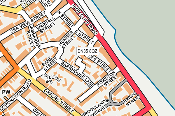 DN35 8QZ map - OS OpenMap – Local (Ordnance Survey)