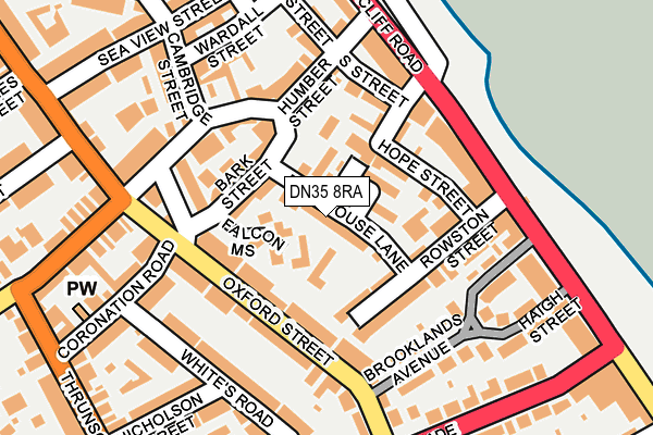 DN35 8RA map - OS OpenMap – Local (Ordnance Survey)