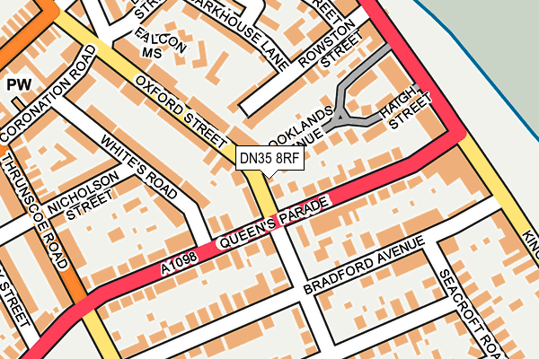 DN35 8RF map - OS OpenMap – Local (Ordnance Survey)