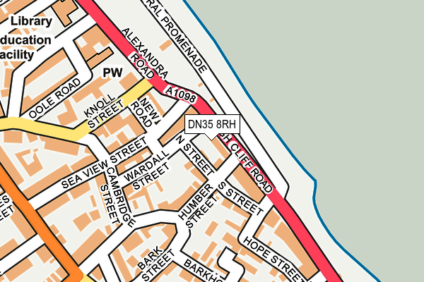 DN35 8RH map - OS OpenMap – Local (Ordnance Survey)