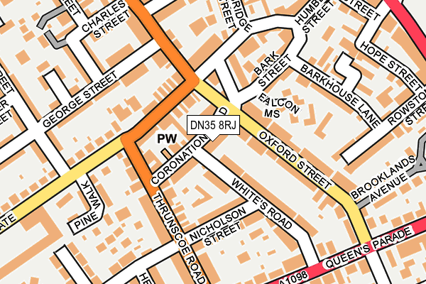 DN35 8RJ map - OS OpenMap – Local (Ordnance Survey)