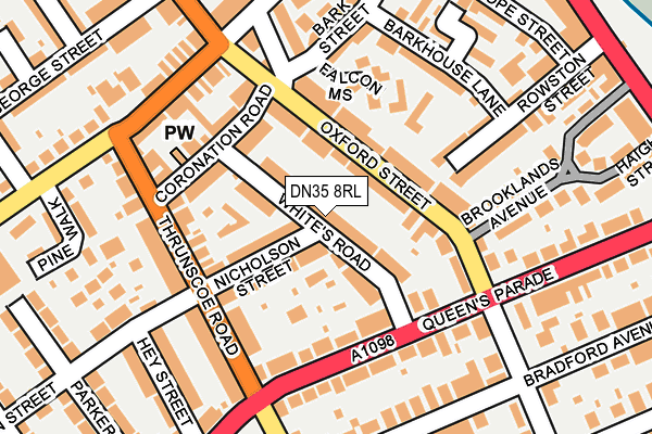 DN35 8RL map - OS OpenMap – Local (Ordnance Survey)