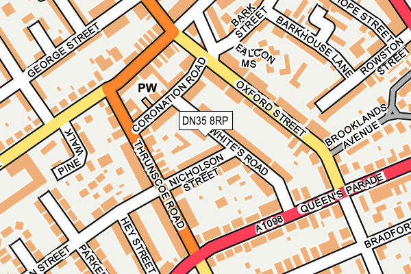 DN35 8RP map - OS OpenMap – Local (Ordnance Survey)