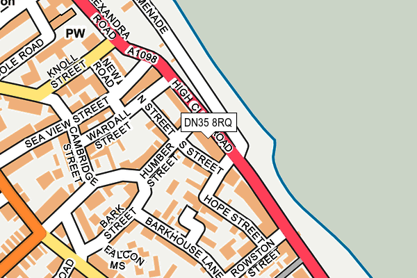 DN35 8RQ map - OS OpenMap – Local (Ordnance Survey)