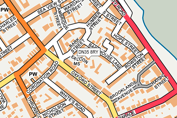 DN35 8RY map - OS OpenMap – Local (Ordnance Survey)