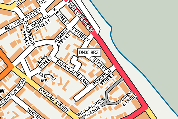 DN35 8RZ map - OS OpenMap – Local (Ordnance Survey)