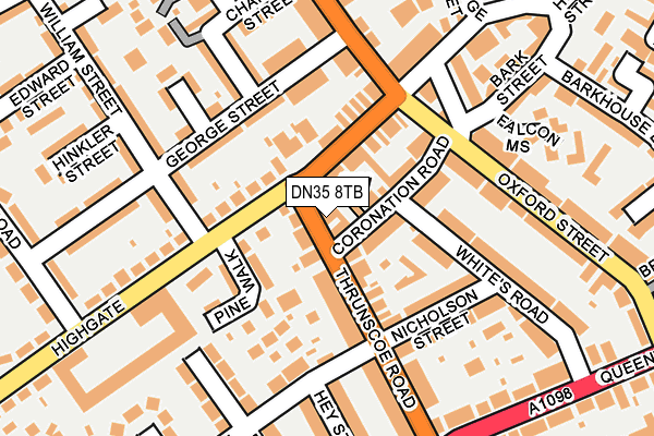 DN35 8TB map - OS OpenMap – Local (Ordnance Survey)