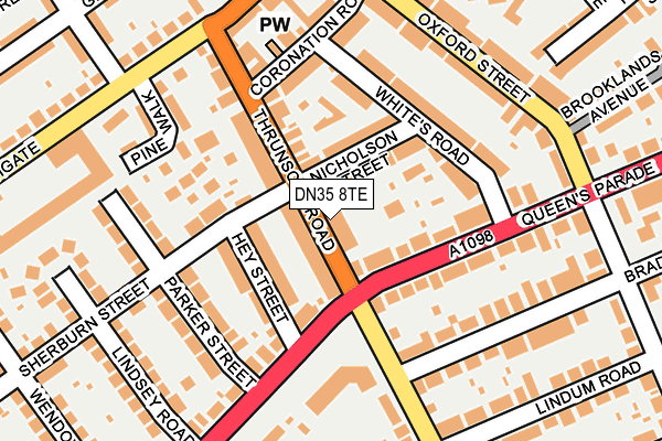 DN35 8TE map - OS OpenMap – Local (Ordnance Survey)