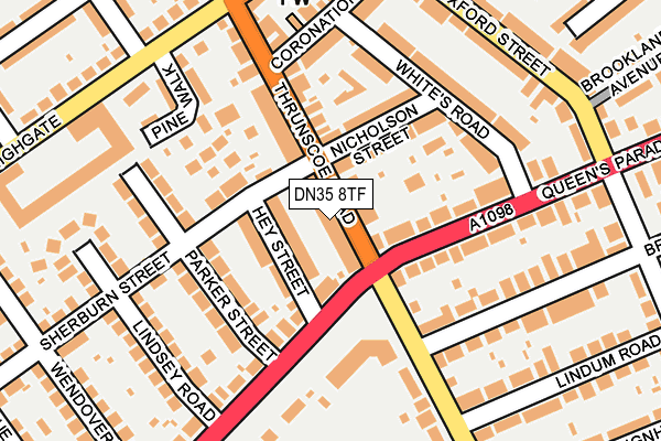 DN35 8TF map - OS OpenMap – Local (Ordnance Survey)
