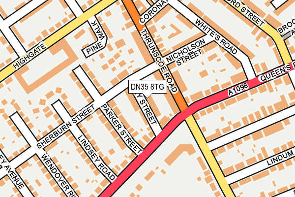 DN35 8TG map - OS OpenMap – Local (Ordnance Survey)