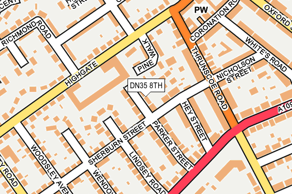 DN35 8TH map - OS OpenMap – Local (Ordnance Survey)