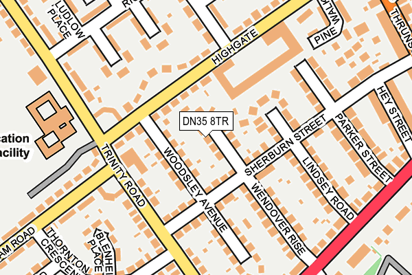 DN35 8TR map - OS OpenMap – Local (Ordnance Survey)
