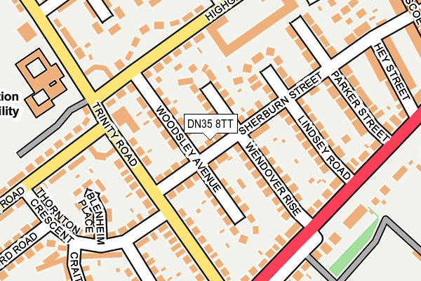 DN35 8TT map - OS OpenMap – Local (Ordnance Survey)