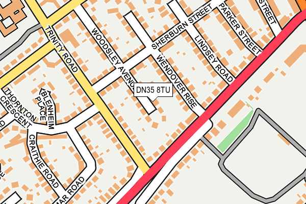 DN35 8TU map - OS OpenMap – Local (Ordnance Survey)