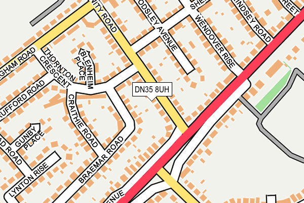 DN35 8UH map - OS OpenMap – Local (Ordnance Survey)