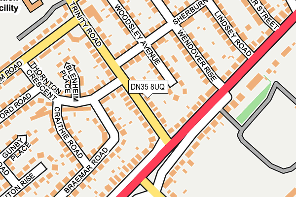 DN35 8UQ map - OS OpenMap – Local (Ordnance Survey)