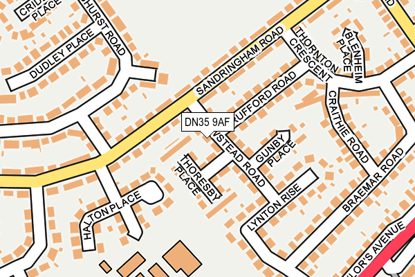 DN35 9AF map - OS OpenMap – Local (Ordnance Survey)