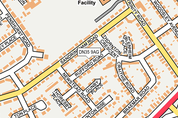 DN35 9AG map - OS OpenMap – Local (Ordnance Survey)