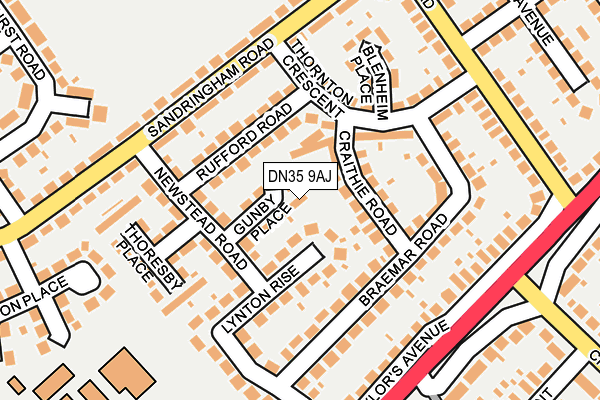 DN35 9AJ map - OS OpenMap – Local (Ordnance Survey)