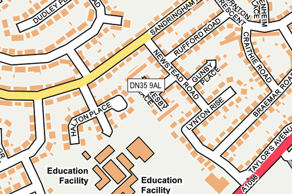 DN35 9AL map - OS OpenMap – Local (Ordnance Survey)