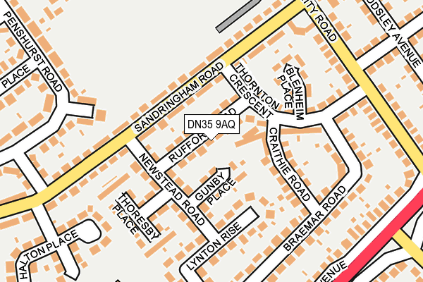 DN35 9AQ map - OS OpenMap – Local (Ordnance Survey)