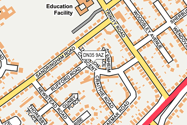 DN35 9AZ map - OS OpenMap – Local (Ordnance Survey)