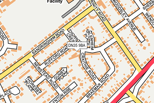 DN35 9BA map - OS OpenMap – Local (Ordnance Survey)