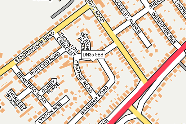 DN35 9BB map - OS OpenMap – Local (Ordnance Survey)