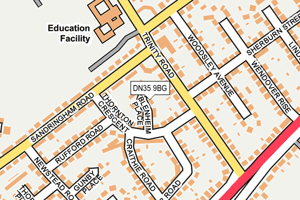 DN35 9BG map - OS OpenMap – Local (Ordnance Survey)