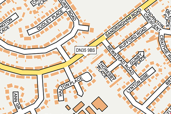 DN35 9BS map - OS OpenMap – Local (Ordnance Survey)