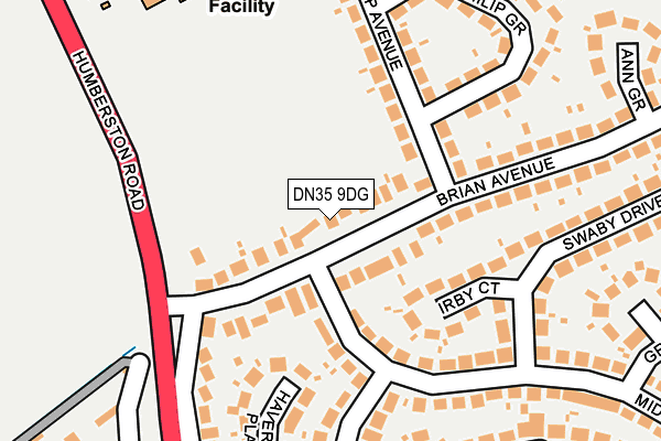 DN35 9DG map - OS OpenMap – Local (Ordnance Survey)