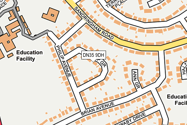 DN35 9DH map - OS OpenMap – Local (Ordnance Survey)