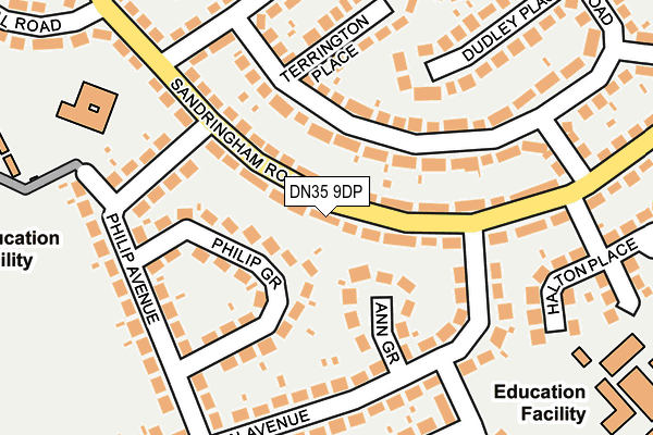 DN35 9DP map - OS OpenMap – Local (Ordnance Survey)