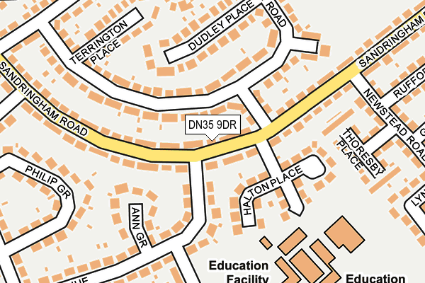 DN35 9DR map - OS OpenMap – Local (Ordnance Survey)