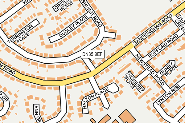 DN35 9EF map - OS OpenMap – Local (Ordnance Survey)