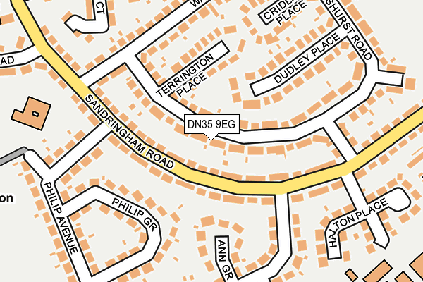 DN35 9EG map - OS OpenMap – Local (Ordnance Survey)