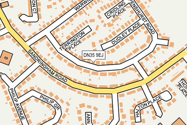 DN35 9EJ map - OS OpenMap – Local (Ordnance Survey)