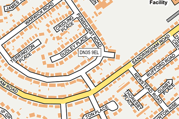 DN35 9EL map - OS OpenMap – Local (Ordnance Survey)