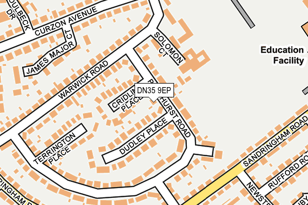 DN35 9EP map - OS OpenMap – Local (Ordnance Survey)
