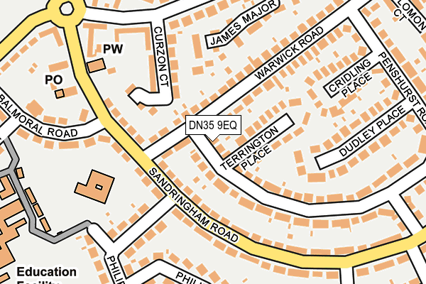 DN35 9EQ map - OS OpenMap – Local (Ordnance Survey)